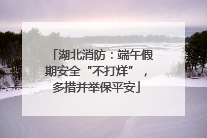湖北消防：端午假期安全“不打烊”，多措并举保平安