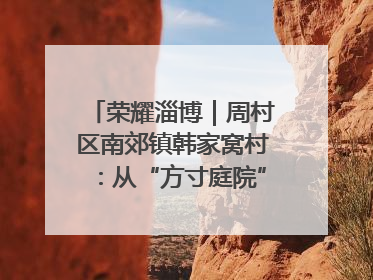 荣耀淄博｜周村区南郊镇韩家窝村：从“方寸庭院”到“全域文明”，乡村振兴的“美学革命”
