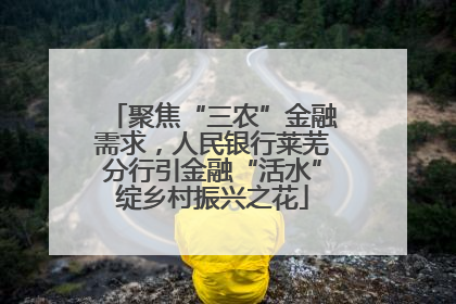 聚焦“三农”金融需求，人民银行莱芜分行引金融“活水”绽乡村振兴之花