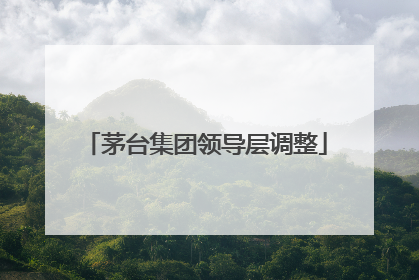 茅台集团领导层调整
