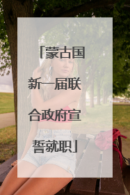 蒙古国新一届联合政府宣誓就职