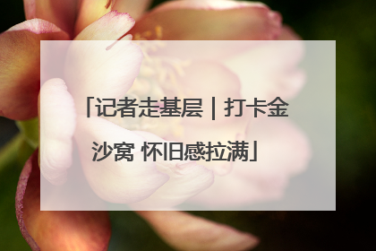 记者走基层｜打卡金沙窝 怀旧感拉满