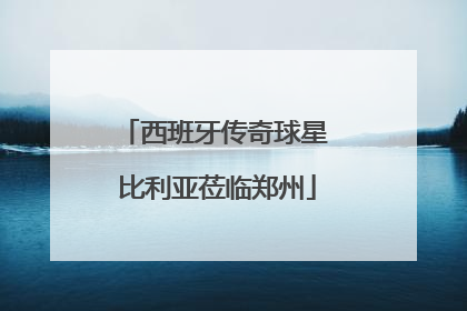 西班牙传奇球星 比利亚莅临郑州