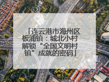 连云港市海州区板浦镇：城北小村解锁“全国文明村镇”成就的密码