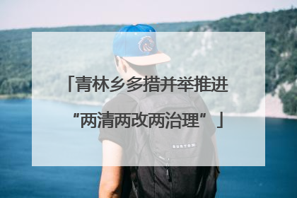 青林乡多措并举推进“两清两改两治理”
