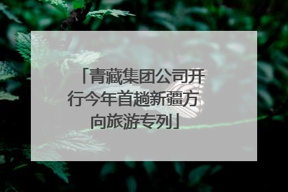 青藏集团公司开行今年首趟新疆方向旅游专列