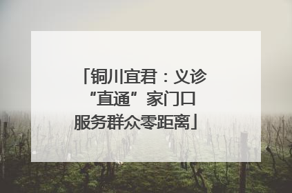 铜川宜君：义诊“直通”家门口 服务群众零距离