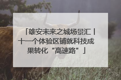 雄安未来之城场景汇丨十一个体验区铺就科技成果转化“高速路”