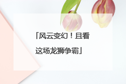风云变幻！且看这场龙狮争霸