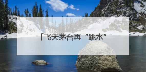 飞天茅台再“跳水”，“蛇茅”跌出新低