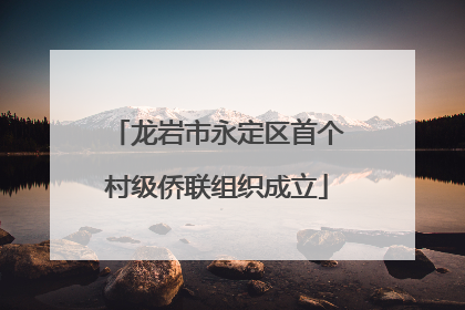 龙岩市永定区首个村级侨联组织成立