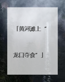黄河滩上“龙口夺食”