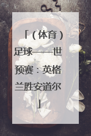 （体育）足球——世预赛：英格兰胜安道尔