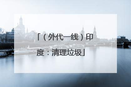 （外代一线）印度：清理垃圾