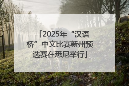 2025年“汉语桥”中文比赛新州预选赛在悉尼举行