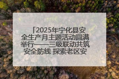 2025年宁化县安全生产月主题活动圆满举行——三级联动共筑安全防线 探索老区安全发展新路径