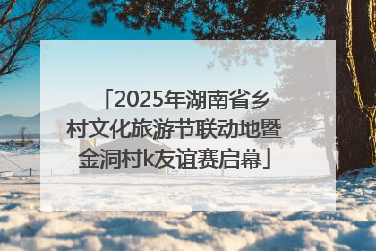 2025年湖南省乡村文化旅游节联动地暨金洞村k友谊赛启幕