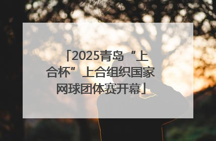 2025青岛“上合杯”上合组织国家网球团体赛开幕