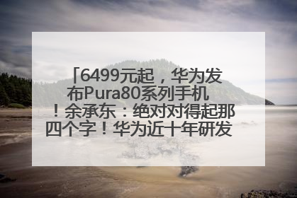 6499元起，华为发布Pura80系列手机！余承东：绝对对得起那四个字！华为近十年研发投入12490亿元